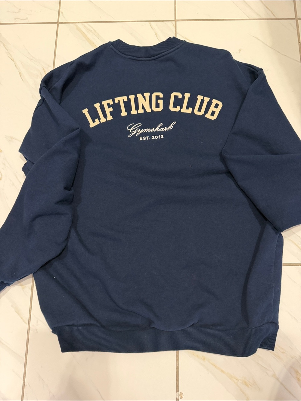 Gymshark Men's Dark Navy Crewneck Sweatshirt